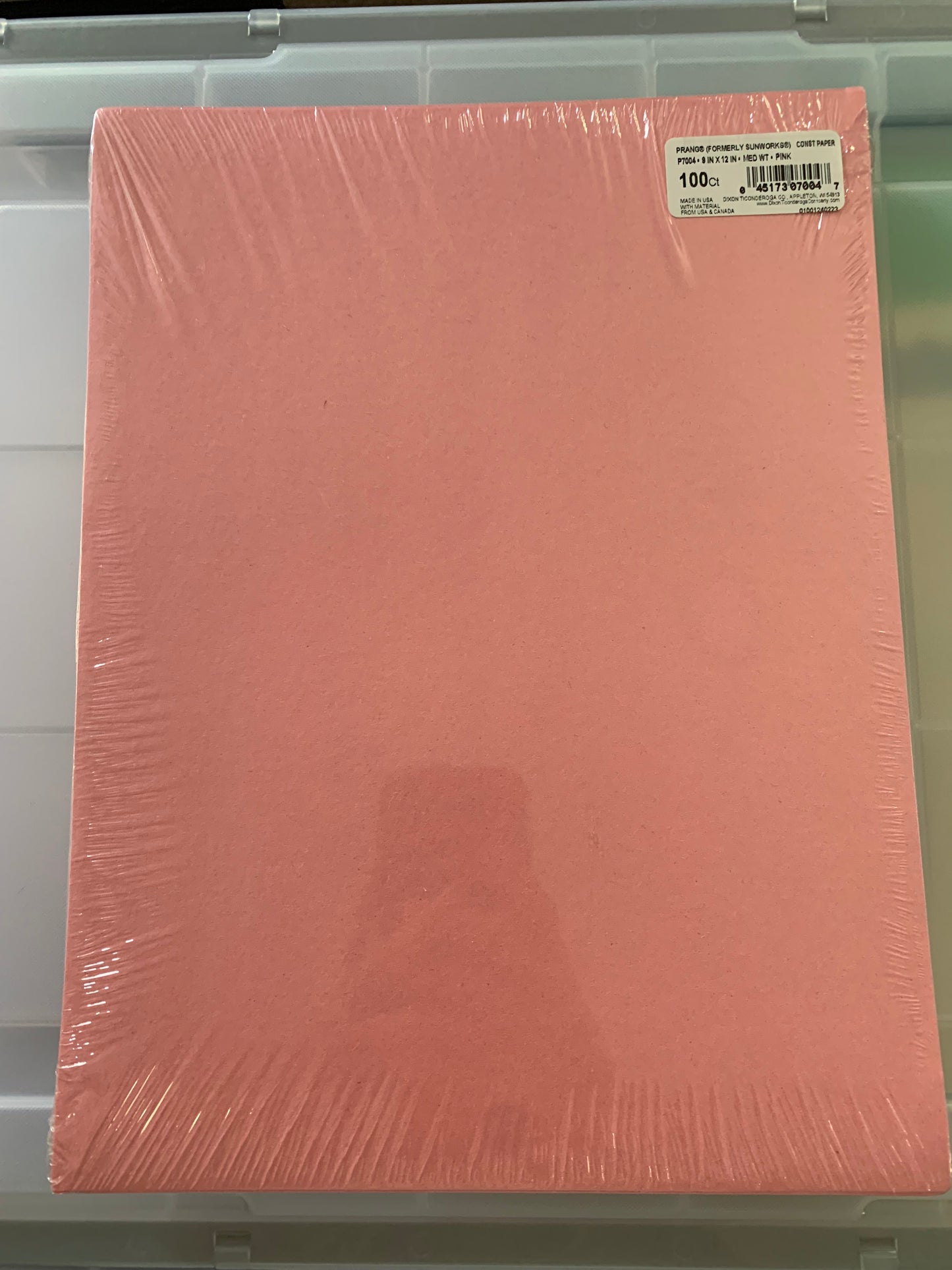 Pink Construction Paper