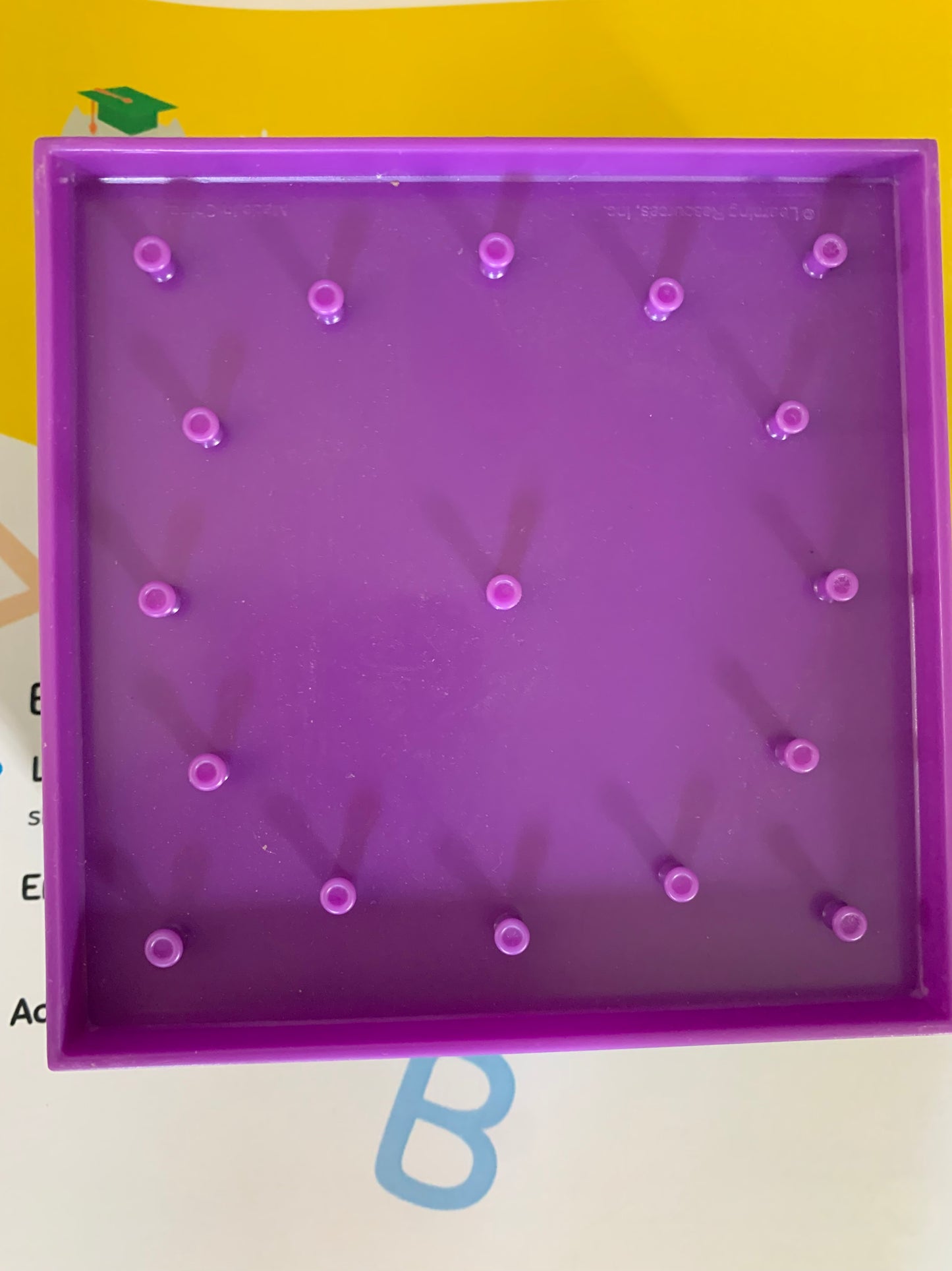 Geoboards with rubber bands