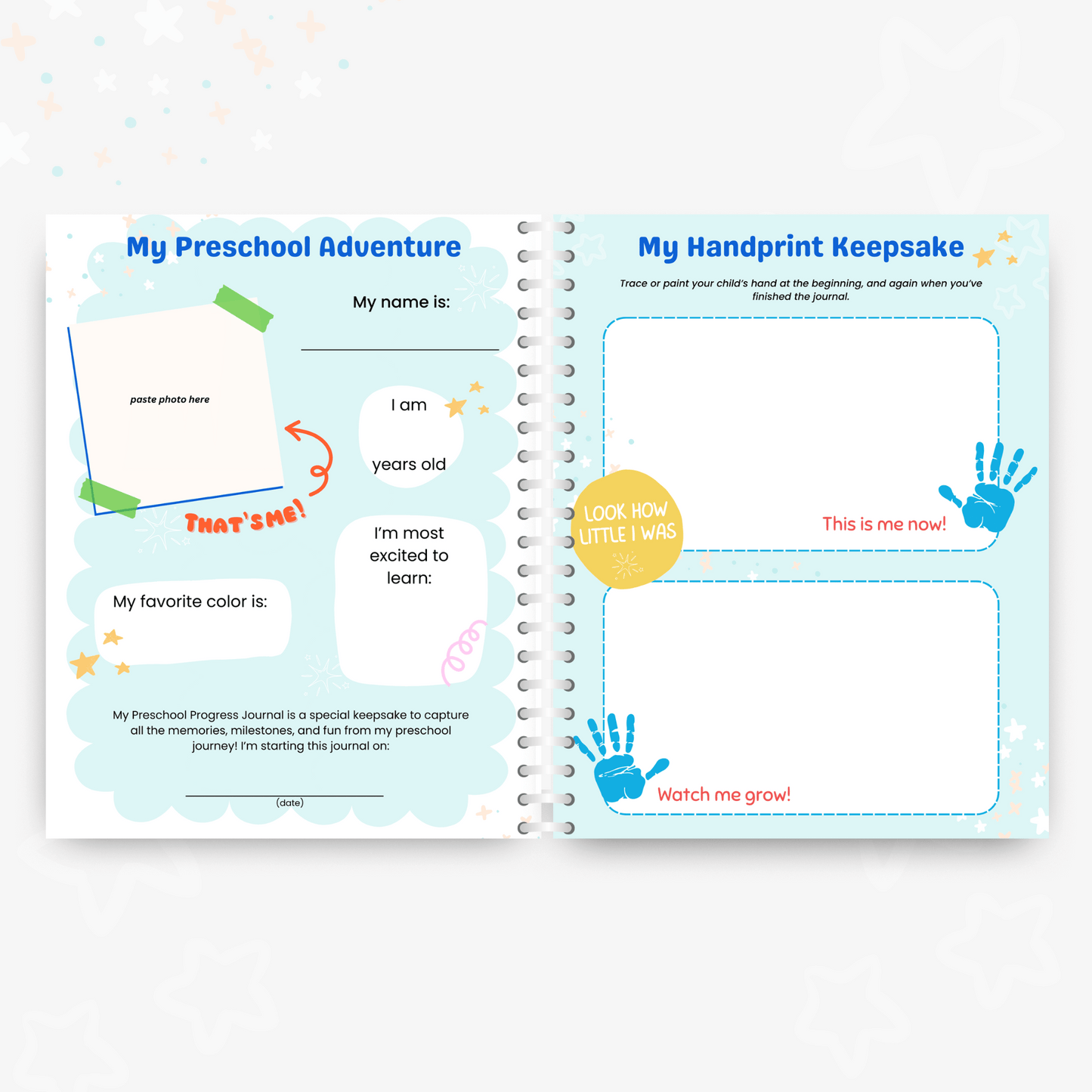 Preschool Progress Journal