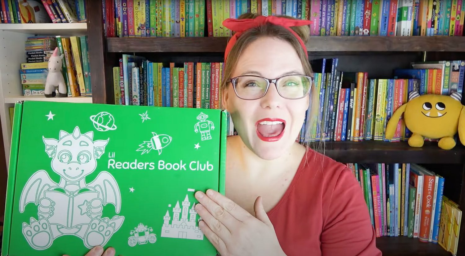 Lil Readers Book Club Subscription Lovey Box | Valentines Themed Book and Craft Box for Kids