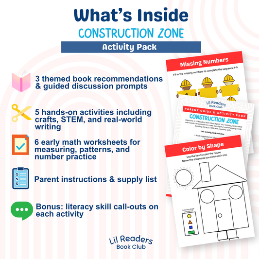 Construction Zone Activity Pack